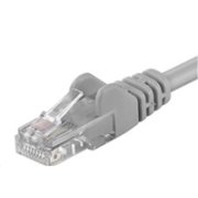 PREMIUMCORD Patch kábel UTP RJ45-RJ45 CAT5e 0.25 m sivá