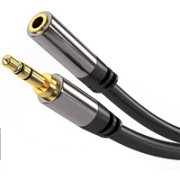 Predlžovací kábel PREMIUMCORD, Jack 3.5 mm - Jack 3.5 mm M/F 1,5 m