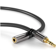 Predlžovací kábel PREMIUMCORD, Jack 3.5 mm - Jack 3.5mm M/F 3m