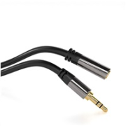 Predlžovací kábel PREMIUMCORD, Jack 3.5 mm - Jack 3.5mm M/F 3m