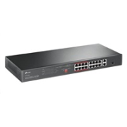 TP-Link CCTV switch TL-SL1218P (16x100Mb/s, 1xGbE uplink, 1xGbE/1xSFP combo uplink, 16xPoE+, 150W)