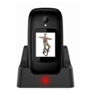 Bazar - EVOLVEO EasyPhone FD, mobilní telefon pro seniory s nabíjecím stojánkem (černá barva), z