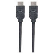 Manhattan HDMI kábel, ARC, 3D, 4K@30Hz, tienený, 1.5 m, čierna