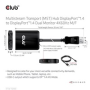 Videoadaptér Club3D MST (Multi Stream Transport) DisplayPort 1.4 na DisplayPort 1.4 Duálny monitor