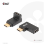Club3D set adapterů USB-C Gen2 angled adapter set of 2, 4K120Hz, 240W, (M/F)