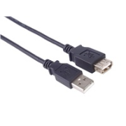PremiumCord kabel prodlužovací USB 2.0, A-A, 1m, černá