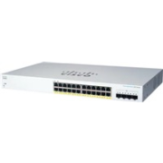 Prepínač Cisco CBS220-24P-4X, 24xGbE RJ45, 4x10GbE SFP+, PoE+, 195W - REFRESH