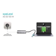 i-tec USB 3.0 USB-C/Thunderbolt 3x Display Metal Nano Dock with LAN, PD 100 W