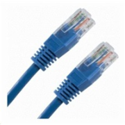 XtendLan patch kábel Cat5E, UTP - 0,25m, modrý (predaj po 10 ks)