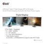 Club3D Dokovací stanice USB-C, Triple Display DP 1.4 Alt mode Smart PD3.0 Charging Dock with 100