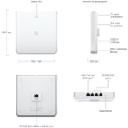 Ubiquiti U6-Enterprise-IW - UniFi Access Point U6 Enterprise In-Wall