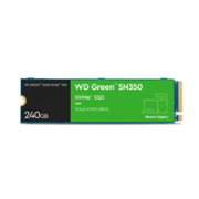WD GREEN NVMe SSD 240GB PCIe SN350, Gen3 8GB/s, (R:2400/W:900 MB/s)