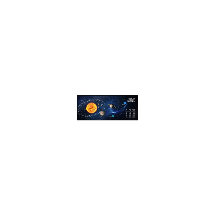 GEMBIRD Podložka pod myš látková Solar System, herní, 350 x 900