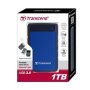 Externý pevný disk TRANSCEND 2,5" USB 3.1 StoreJet 25H3B, 1 TB, modrý (odolný voči nárazom)
