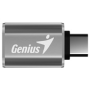 GENIUS ACC-C2A redukce z USB-C na USB-A, kovově šedá