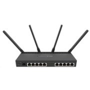 MikroTik RouterBOARDRB RB4011iGS+5HacQ2HnD-IN, štvorjadrový 1.4GHz CPU,1GB RAM,10xLAN,1x SFP+, Wi-Fi