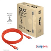Club3D kabel USB-C, Oboustranný USB-IF Certifikovaný data kabel, Data 480Mb,PD 240W(48V/5A) EPR M/M