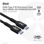 Club3D kabel USB-C, Oboustranný USB-IF Certifikovaný data kabel, Data 480Mb,PD 240W(48V/5A) EPR M/M