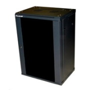 XtendLan 19" nástěnný rozvaděč 15U, šířka 600mm, hloubka 450mm, nosnost 60 kg, skleněné dveře,