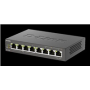 D-Link DGS-1008P 8-portový gigabitový stolový prepínač, 4 porty PoE+, rozpočet PoE 68 W