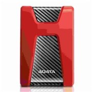 Externý pevný disk ADATA 2TB 2,5" USB 3.1 DashDrive Durable HD650, červený (gumový, odolný voči