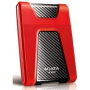 Externý pevný disk ADATA 1TB 2,5" USB 3.1 DashDrive Durable HD650, červený (gumový, odolný voči