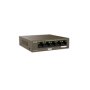 Tenda TEG1105PD - 5-portový PoE PD Gigabit Ethernet Switch, 1x PoE IN, 4x PoE OUT, kovový, bez