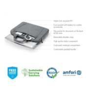 DICOTA Eco Slim Case BASE 13-14.1 Sivá