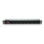Intellinet 19" Rackmount 8-Way Power Strip - nemecký typ, distribučný panel, 8x DE zásuvka, 3m kábel