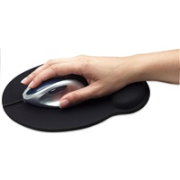 MANHATTAN Podložka pod myš, gélová, čierna