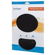 MANHATTAN Podložka pod myš, gélová, čierna
