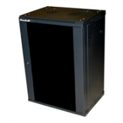XtendLan 19" nástěnný rozvaděč 12U, šířka 600mm, hloubka 450mm, nosnost 60 kg, skleněné kouřové