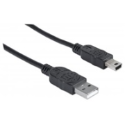MANHATTAN USB kábel 2.0 Kábel A-mini B 1,8 m