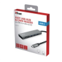 Rozbočovač TRUST HALYX, rýchly rozbočovač USB-C a čítačka kariet