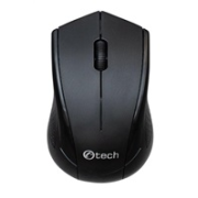 C-TECH myš WLM-07, bezdrôtová, 1200DPI, 3 tlačidlá, USB nano prijímač, čierna