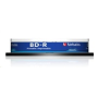 VERBATIM BD-R SL Datalife (10-pack)Blu-Ray/Spindle/6x/25GB Wide Printable