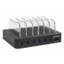 Manhattan USB nabíjacia stanica, 6-portová USB nabíjacia stanica, USB-A, čierna