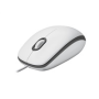 Logitech myš Corded M100, bílá, EMEA