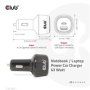 Club3D Auto nabíječka pro Notebooky 63W, 2 porty (USB-A + USB-C)