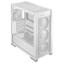 ASUS case TUF GAMING CASE (GT302) TG, Mid Tower, 4x 140mm ARGB Fan, bílá