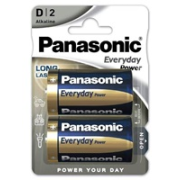 Panasonic Alkalická baterie LR20EPS/2BP Everyday Power (Blistr 2 ks)