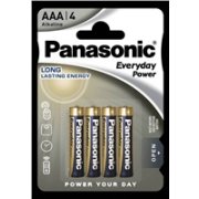 Panasonic Alkalická baterie LR03EPS/4BP Everyday Power (Blistr 4 ks)