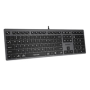 A4tech Klávesnice FX50, kancelářská klávesnice, membránová, bezdrátová, CZ/SK, Šedá