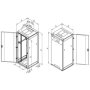 TRITON 19" stojanový rozvaděč 45U/800x1000, rozebíratelný