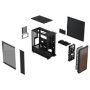 FRACTAL DESIGN skříň North Charcoal Black TG Light Tint, 1x USB 3.1 Typ-C, 2x USB 3.0, bez zdroje,