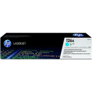 HP 126A Cyan LJ Toner Cart, CE311A (1,000 pages)