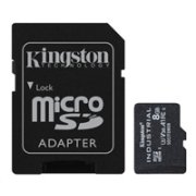 Karta Kingston 8GB microSDHC Industrial C10 A1 pSLC + adaptér SD