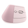 Logitech Lift Vertical Ergonomic Mouse for Business, Pink