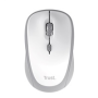 TRUST Myš YVI+, Bezdrátová, Eco, bílá