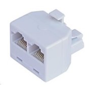 Rozdvojka RJ45, 1x8p8c/2x8p8c - telefonní